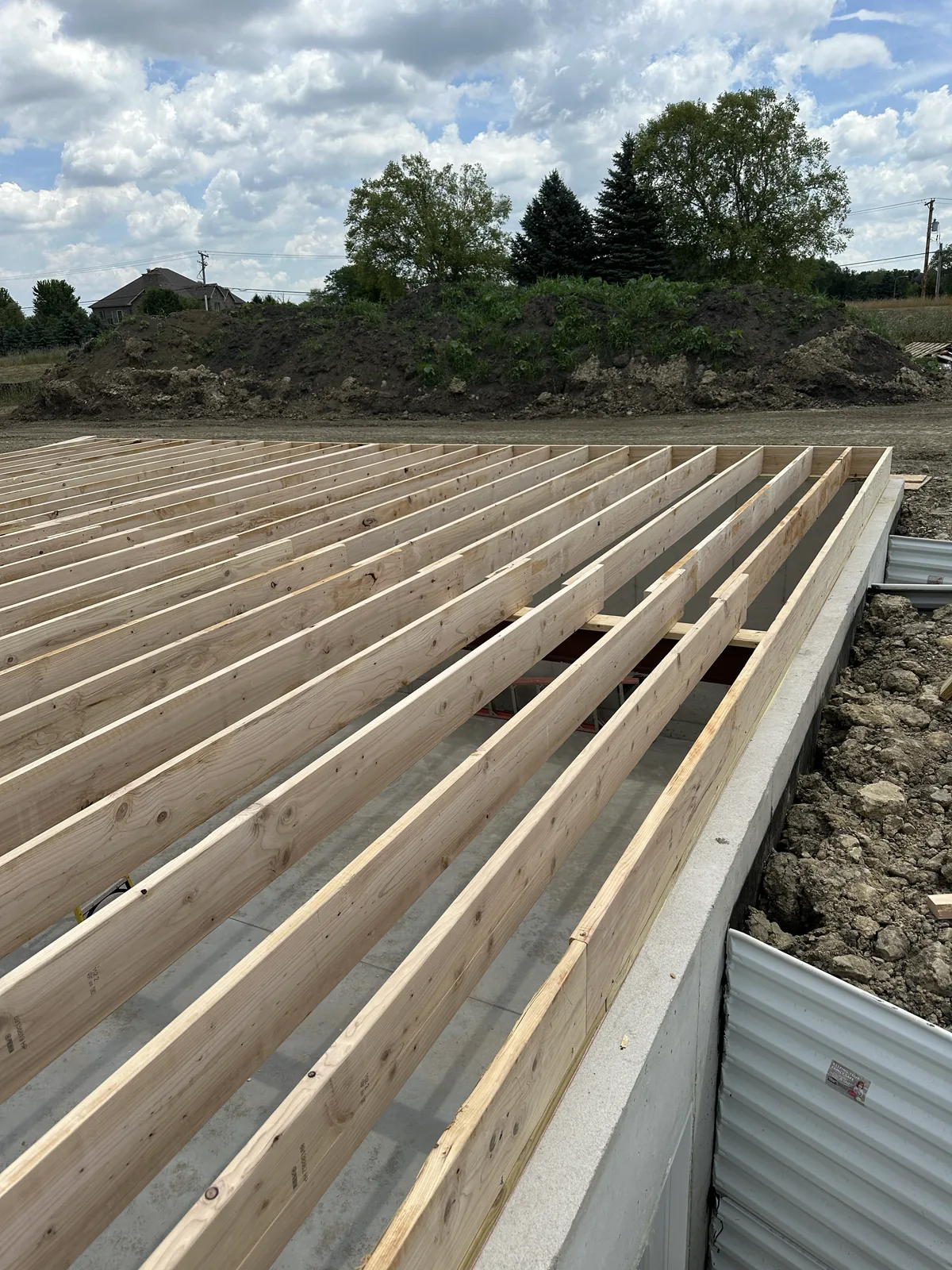 Project planning and pre-construction work for a custom build
